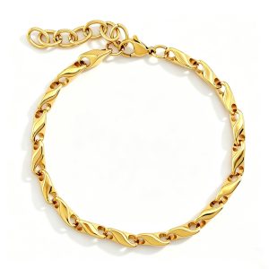 Wholesale Men's Stainless Steel Diamond-Shaped Seed Bracelets