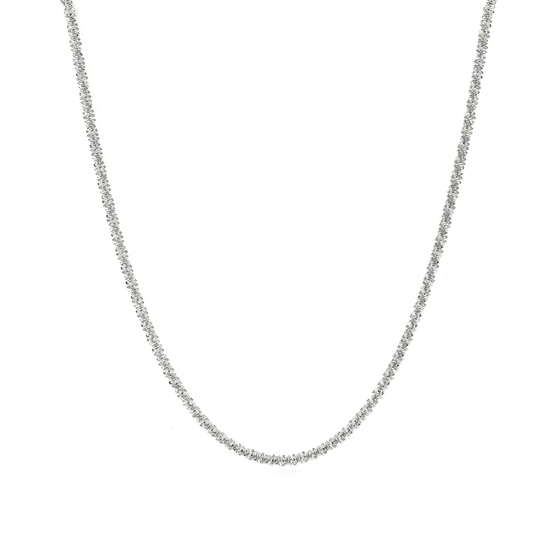 Minimalist Instagram-style flower chain with sparkling lobster clasp star necklace - 图片 4