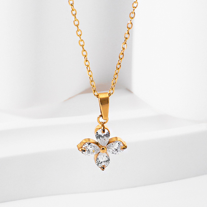 New IN fashion elegant floral zirconium women's se - 图片 3