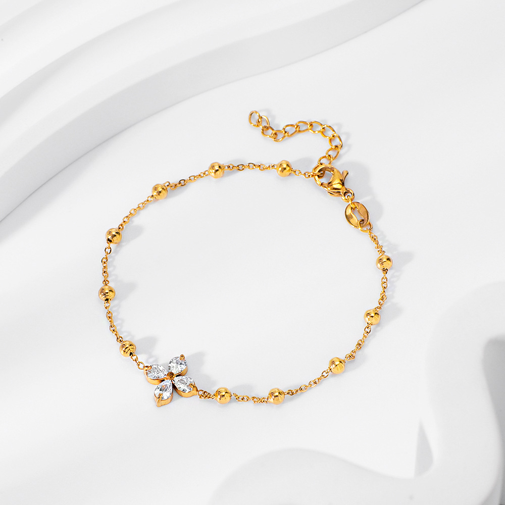 New IN fashion elegant floral zirconium women's se - 图片 2