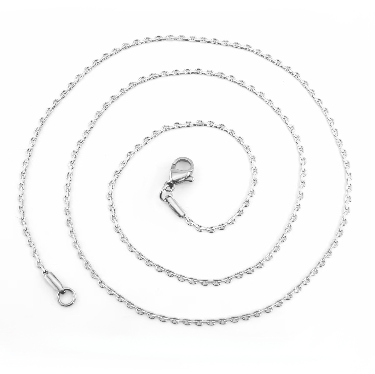 Women's Stainless Steel O-Ring Necklace: Water-Resistant and Versatile, Perfect for Layering