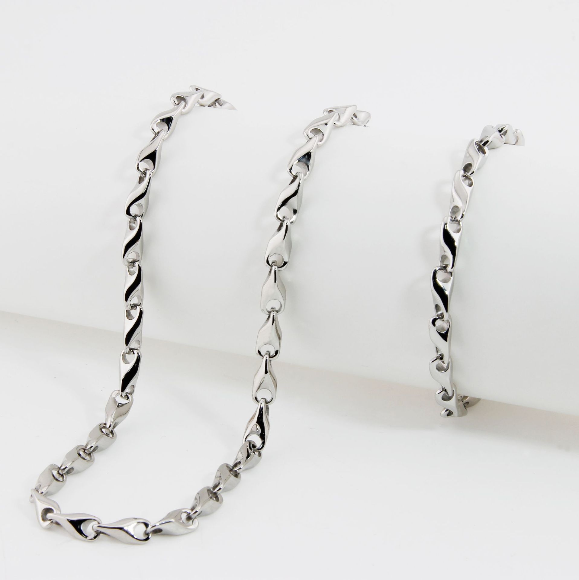Wholesale Men's Stainless Steel Diamond-Shaped Seed Bracelets - 图片 4