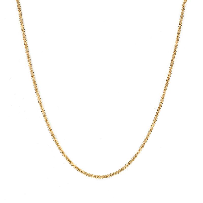 Minimalist Instagram-style flower chain with sparkling lobster clasp star necklace - 图片 2