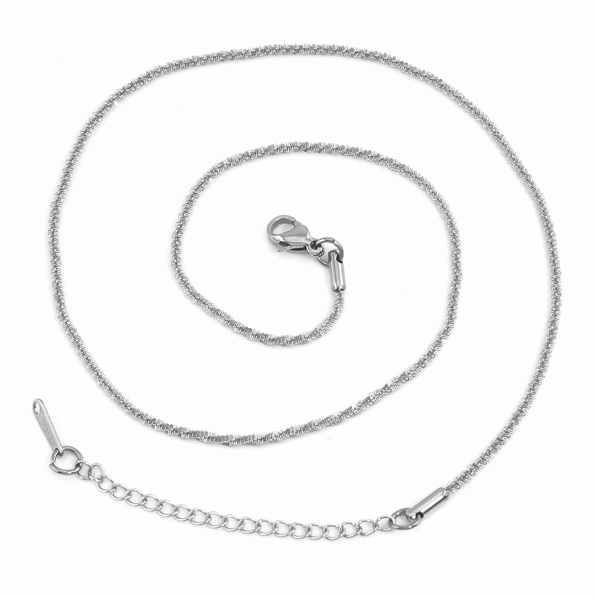 Minimalist Instagram-style flower chain with sparkling lobster clasp star necklace - 图片 3