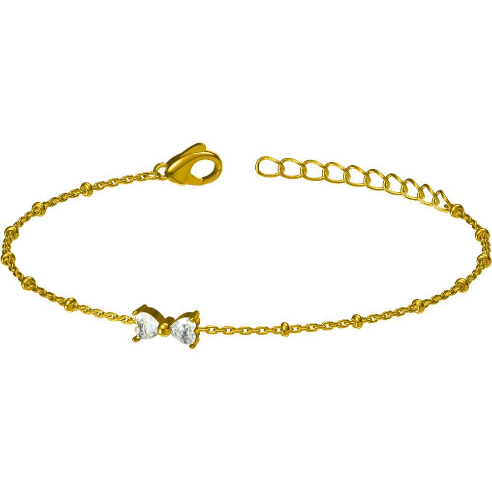 Four-Leaf Clover Zircon Stainless Steel Bracelet - Wholesale from China Factory - 图片 5