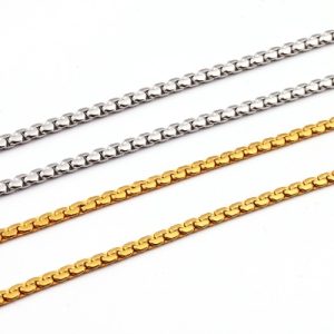 Wholesale 316L Stainless Steel Flat Pearl Necklace for Women: Fashionable and Minimalist-A007SL