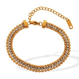 Wholesale 316L Stainless Steel Drill-Hole Bracelets with High-End Design-OJ38