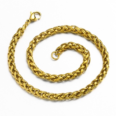 Wholesale 316L Stainless Steel Flower Basket Necklaces-A010SL