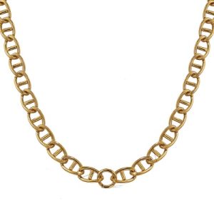 Wholesale 316L Stainless Steel O-Ring Pig Nose Necklace with 18K Gold Plating-OJ58