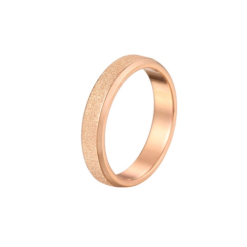 304 Women's Satin-Finish Stainless Steel Ring-HS404