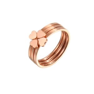 Women's Heart-Shaped 3-in-1 Stainless Steel Ring-HS41