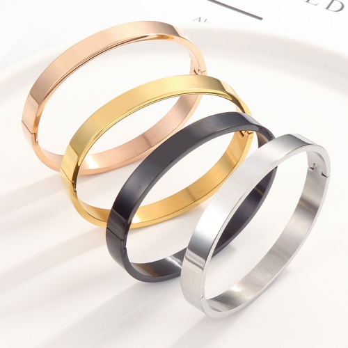 316L Stainless Steel Snap Bracelet-HS50 - Image 2