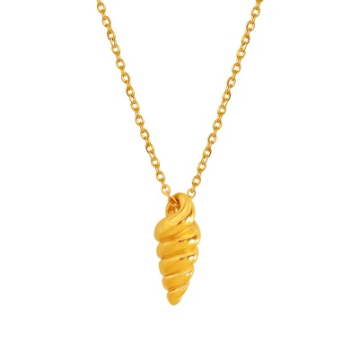 Wholesale 316L Stainless Steel Conch Necklace for Women, Unique Design-OJ34