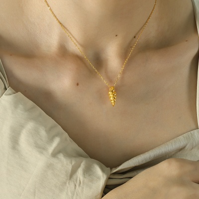 Wholesale 316L Stainless Steel Conch Necklace for Women, Unique Design-OJ34 - Image 3