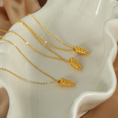 Wholesale 316L Stainless Steel Conch Necklace for Women, Unique Design-OJ34 - Image 4