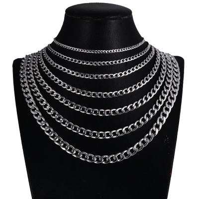 Wholesale Cross-Border Waterproof 316L Men's Stainless Steel NK Necklaces-A011SL - Image 5