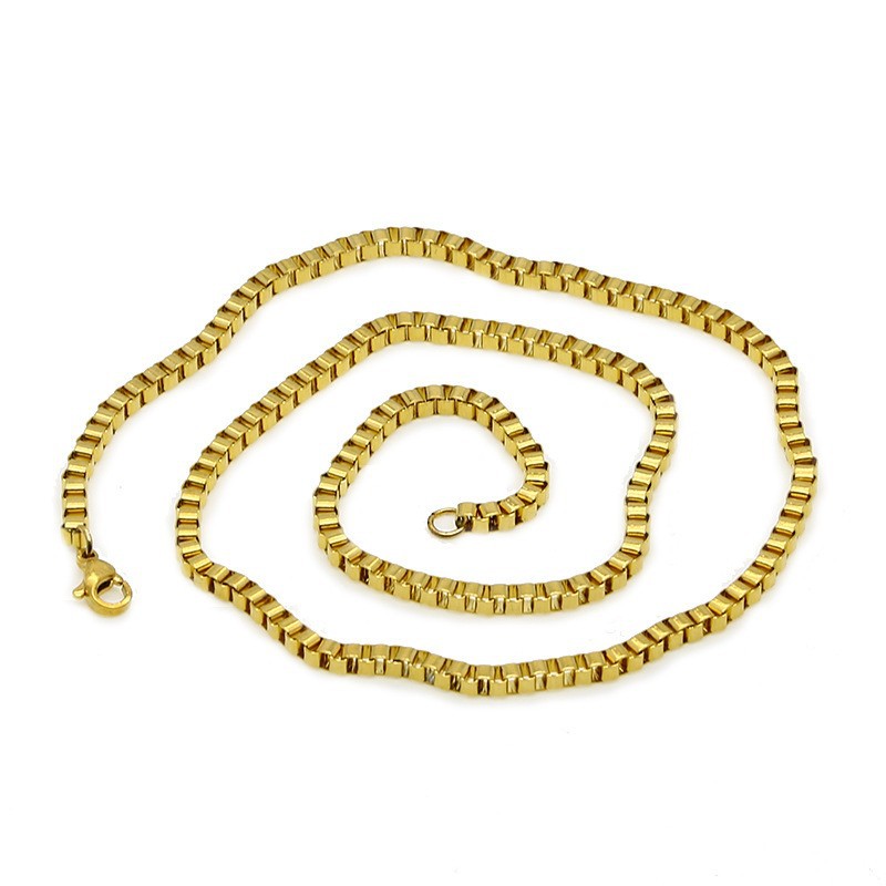 Wholesale 316L Stainless Steel Box Chain-A0021LY - 图片 3