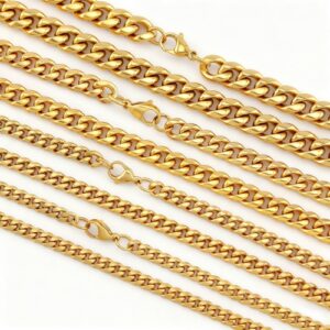 Minimalist Stainless Steel Cuban Necklace-LY118