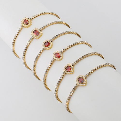 Stainless Steel Zirconia Tennis Bracelet-LY124
