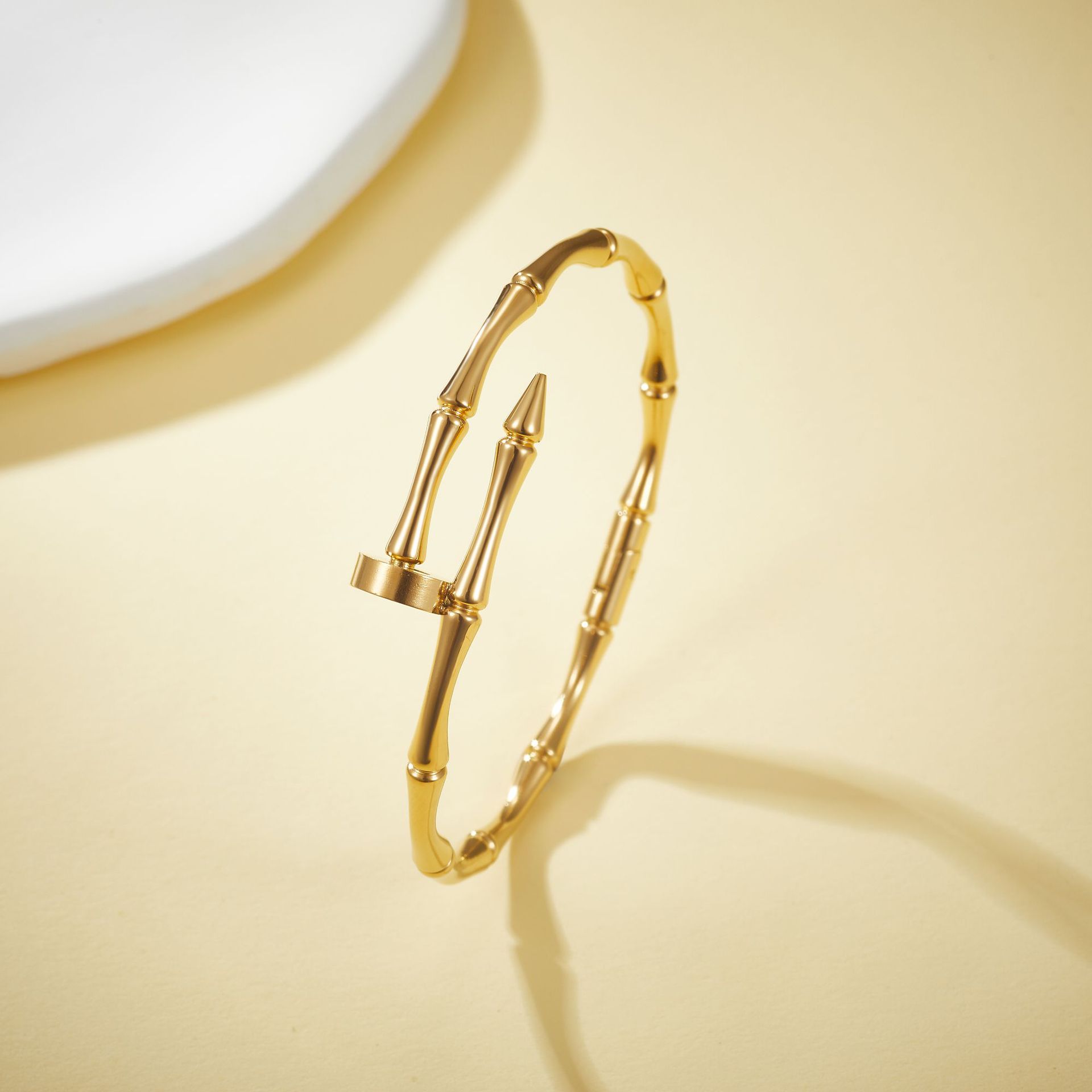 Stainless Steel Snake-Bone Stud Bracelet-CX76 - Image 3