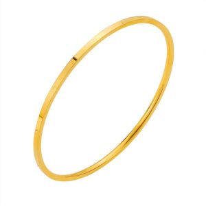 Wholesale 316L Stainless Steel Plain Round Bracelet for Women-HS77