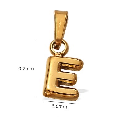 18K Gold-Plated Stainless Steel Pendant with 26 Letters-OJ60 - Image 4