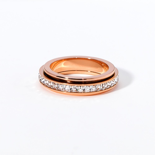 304 Stainless Steel Single-Row Rotating Diamond Ring-HS49 - Image 3