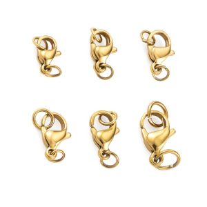 Wholesale 316L Stainless Steel Lobster Clasps-JY02