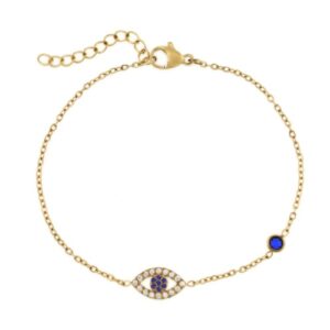 Stainless Steel Evil Eye Bracelet-LY116