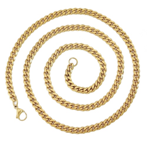 Minimalist Stainless Steel Cuban Necklace-LY118 - Image 2
