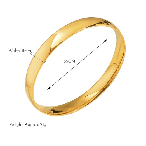 Wholesale 316L Women's Polished Stainless Steel Bracelets-HS76 - 图片 3
