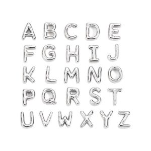 316L Stainless Steel 26 Bubble Letter Pendant-GJ60