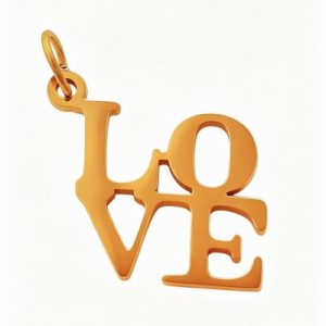 Wholesale 316L Stainless Steel “LOVE” Pendants-OJ73