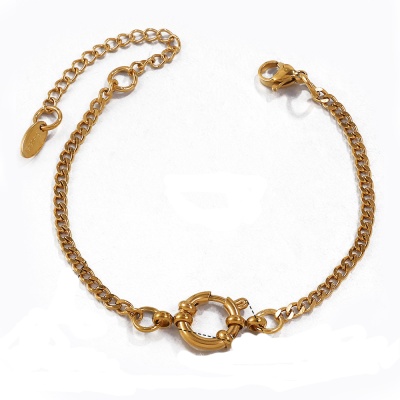 316L Waterproof Stainless Steel Cuban Link Bracelet-OJ66