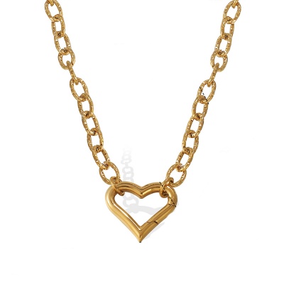 Wholesale 18K Gold-Plated Stainless Steel O-Shaped Cuban Necklace – Color-Fast-OJ55