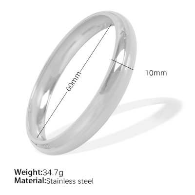 Wholesale 316L Stainless Steel High-Gloss Polished Couple's Bracelets-OJ76 - Image 3