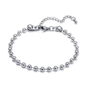 Wholesale of Waterproof 316L Stainless Steel Bead Bracelets (Same Style as Influencers)-LY021