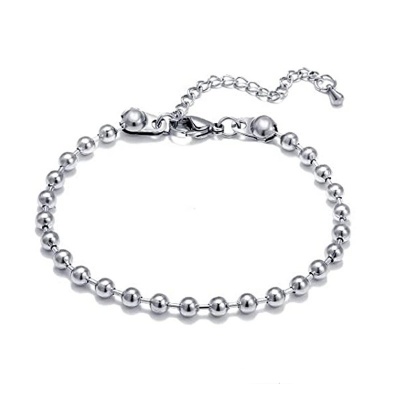 Wholesale of Waterproof 316L Stainless Steel Bead Bracelets (Same Style as Influencers)-LY021