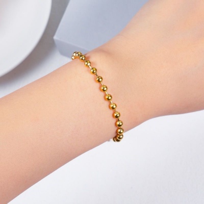 Wholesale of Waterproof 316L Stainless Steel Bead Bracelets (Same Style as Influencers)-LY021 - Image 3