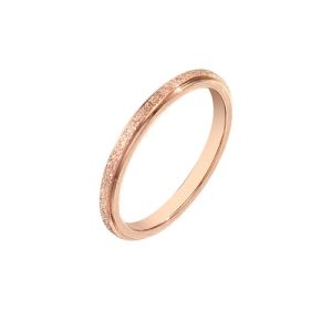 Women's 18K Gold-Plated Stainless Steel Ultra-Slim Satin-Finish Ring-HS26