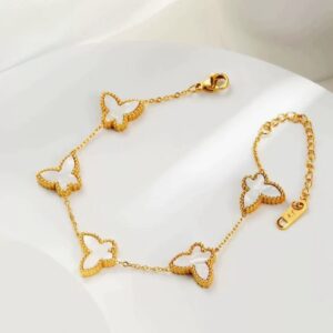 stainless steel butterfly bracelet